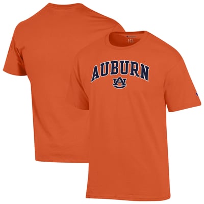  Auburn Tigers Champion Arched Logo T-Shirt - Orange